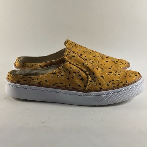 MKS womens maker shoes clogs slip on mules orange size EU 40 US 10 - Picture 1 of 8